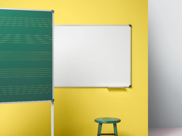 Classic magnetic board - Wall-mounted magnetic metal office whiteboard by Made Design - view 2